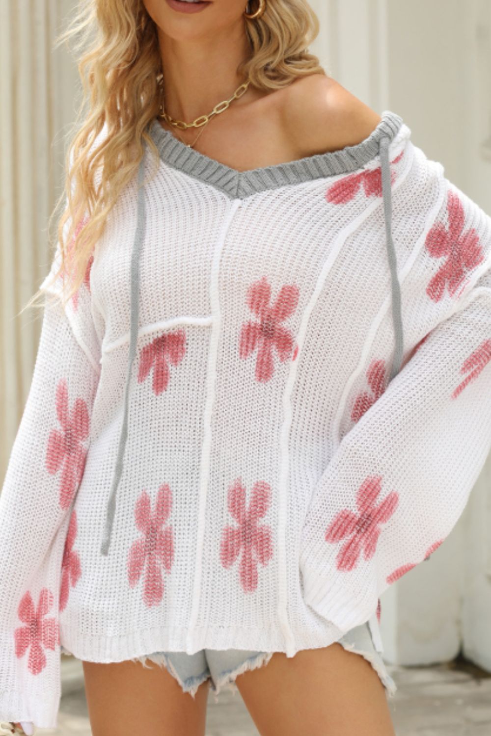 Kelly's Hoodie - Flower Print
