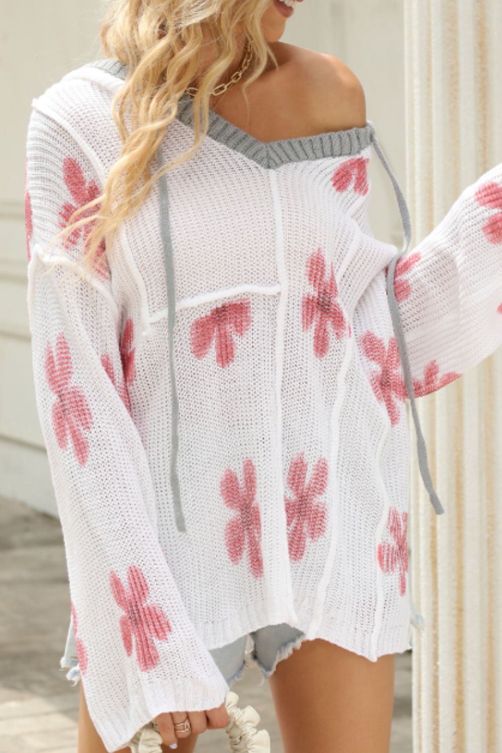 Kelly's Hoodie - Flower Print