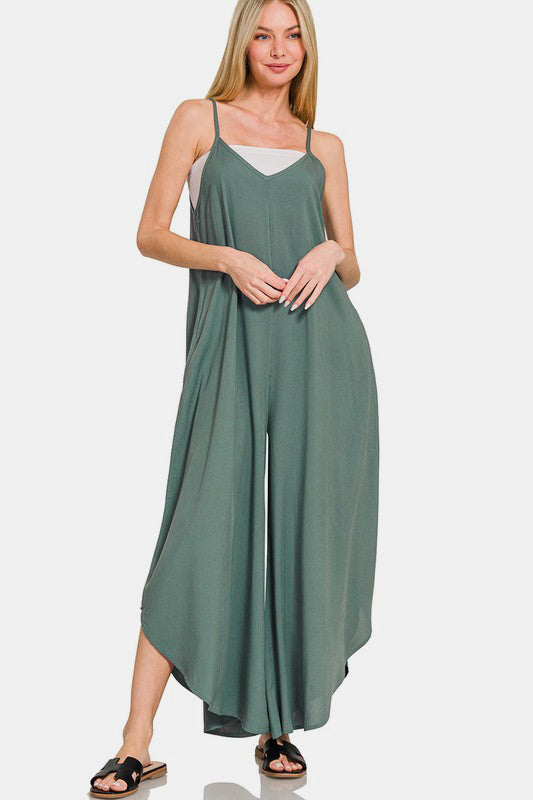 Zenana Overalls - Green