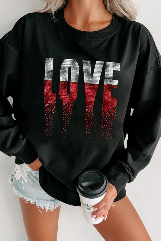 Love - Rhinestone - Long Sleeve