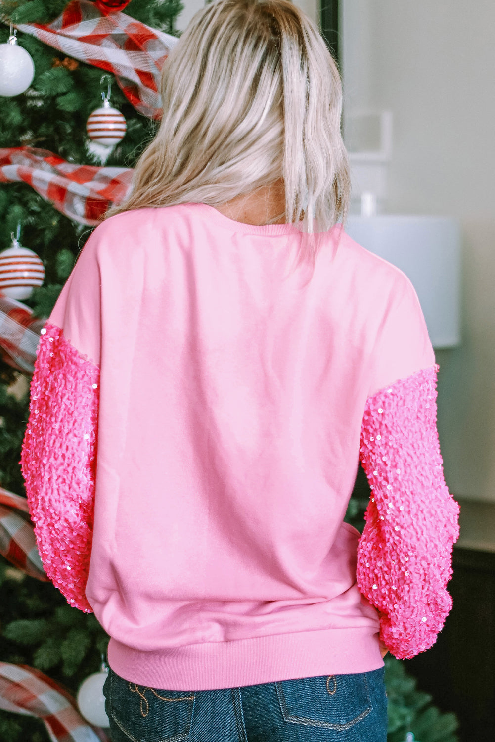 Sequin Heart - Long Sleeve