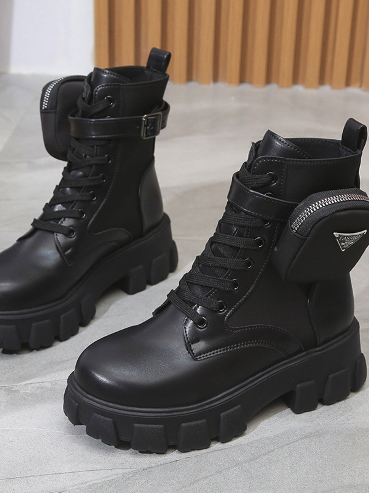 Lace Up - Platform Boots