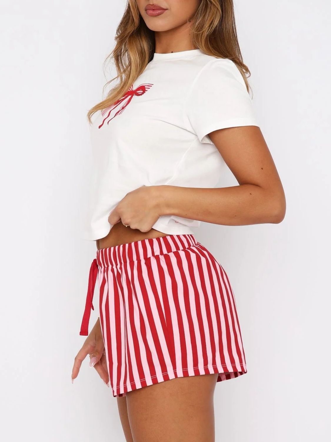 Bows and Stripes PJ - Two Piece