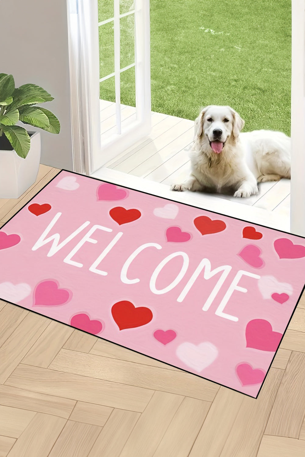 Vday Welcome Rug